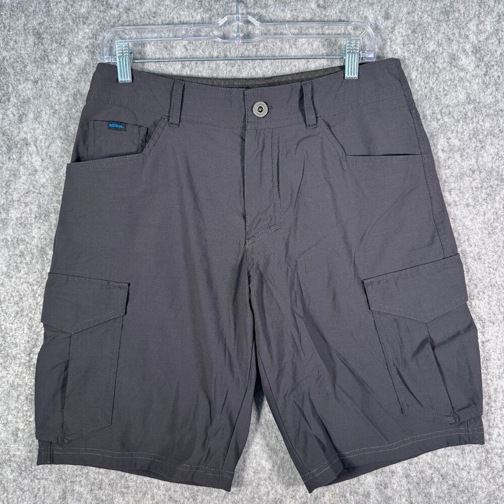 Kuhl Renegade Cargo Shorts Mens 32x10 Gray Outdoor Hiking Lightweight